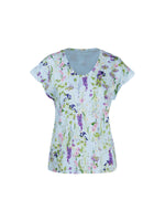 An image of the Marc Cain Floral V-Neck T-Shirt