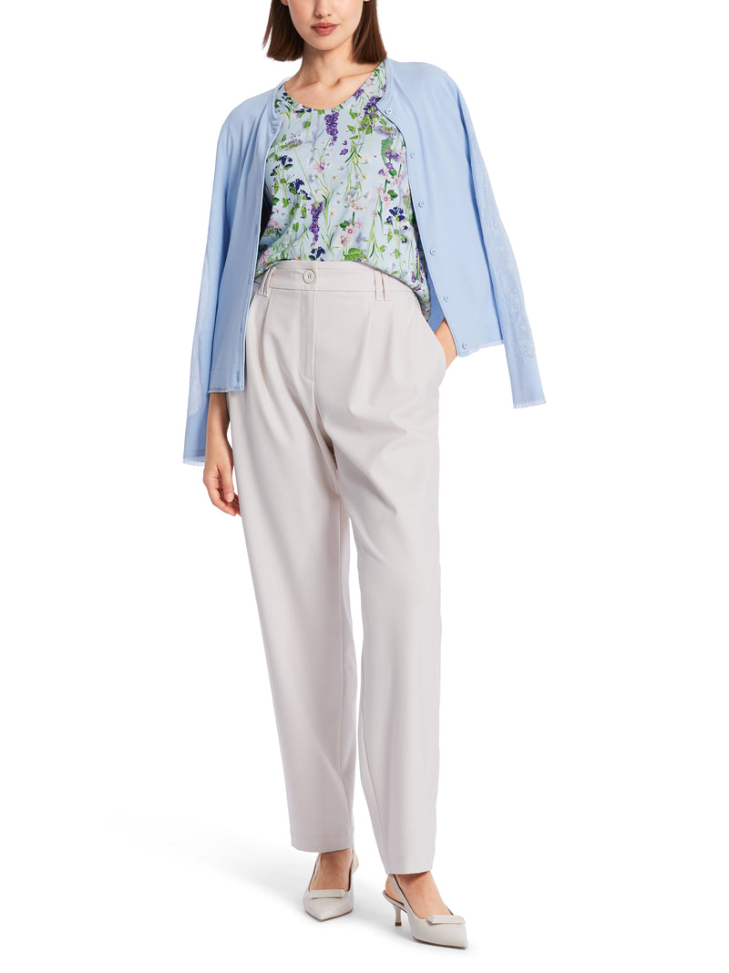 An image of the Marc Cain Floral V-Neck T-Shirt