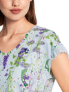 An image of the Marc Cain Floral V-Neck T-Shirt