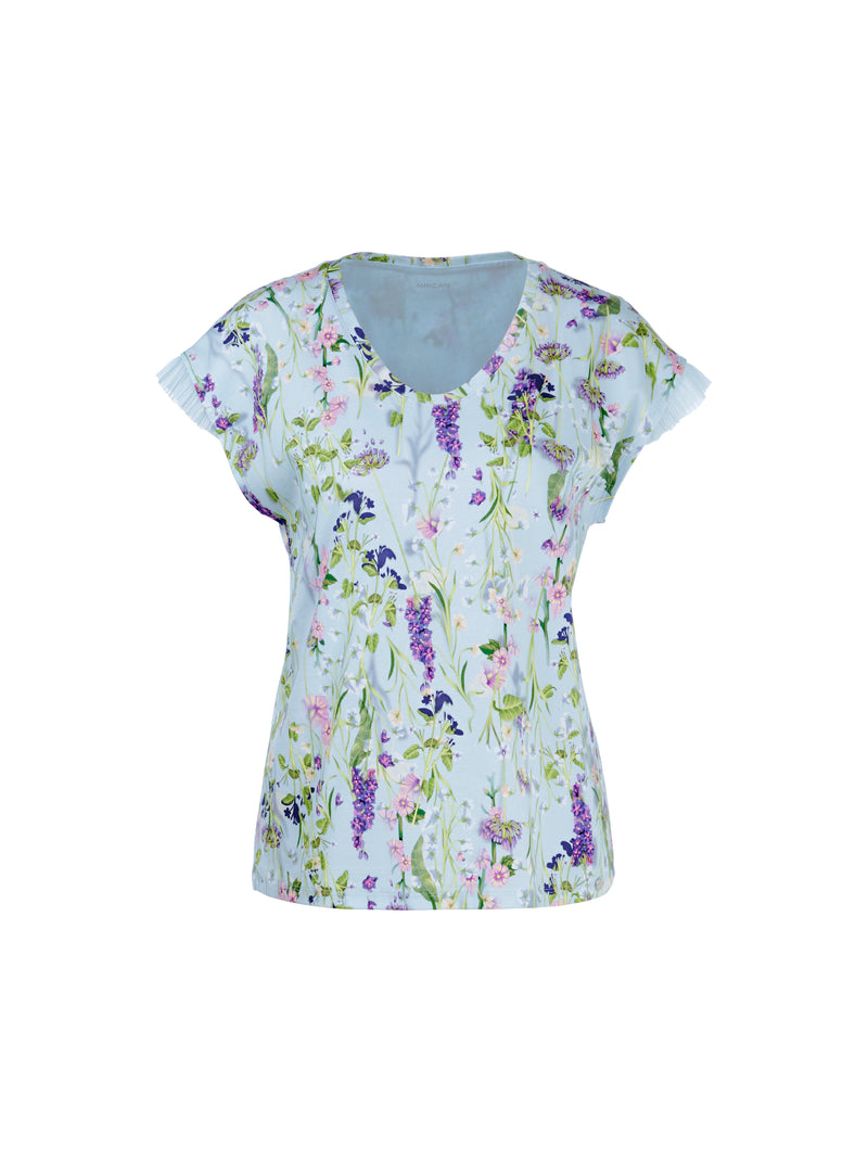 An image of the Marc Cain Floral V-Neck T-Shirt