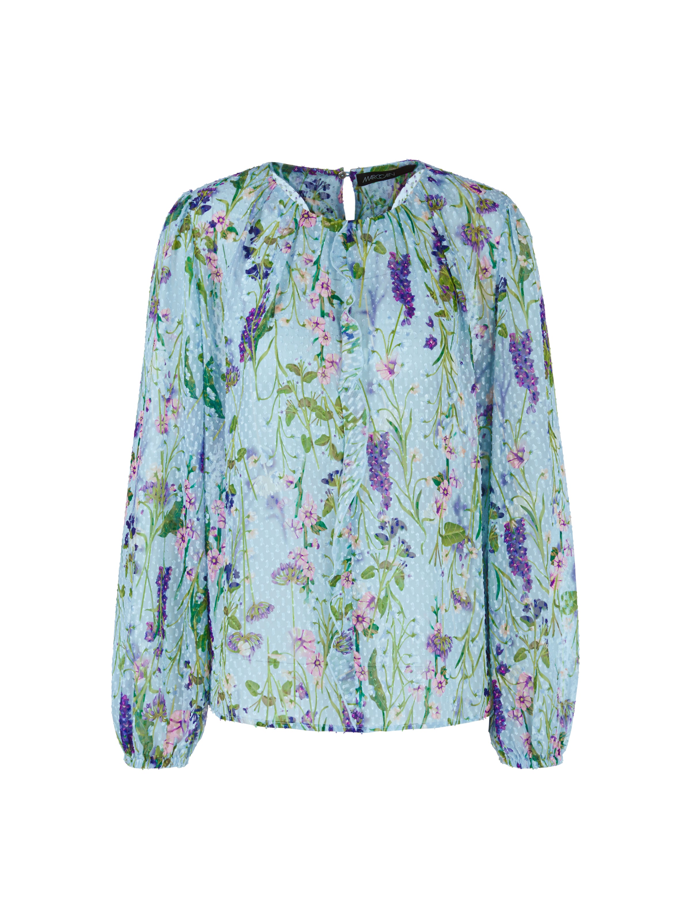 An image of the Marc Cain Floral Sheer Blouse