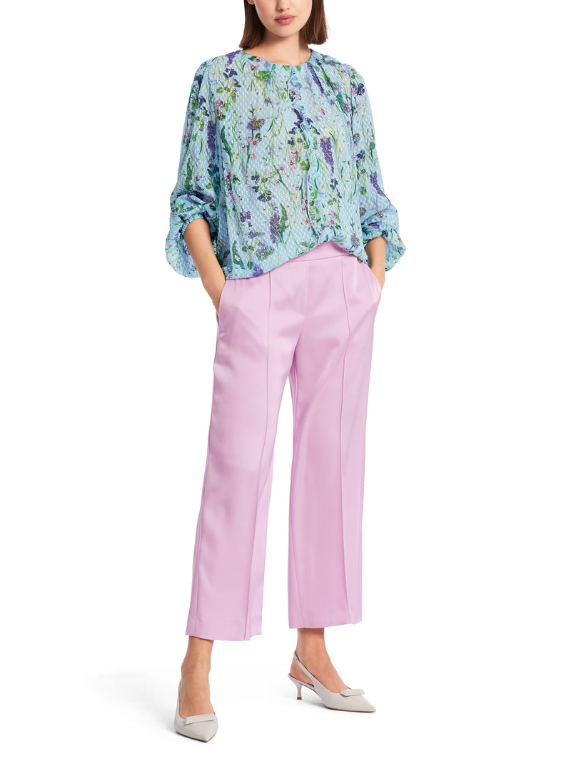 An image of the Marc Cain Floral Sheer Blouse