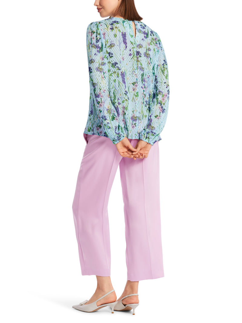 An image of the Marc Cain Floral Sheer Blouse