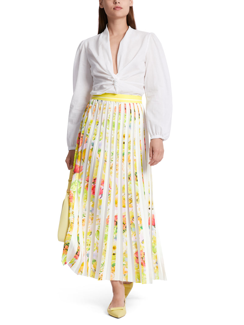 An image of the Marc Cain Pleated Skirt