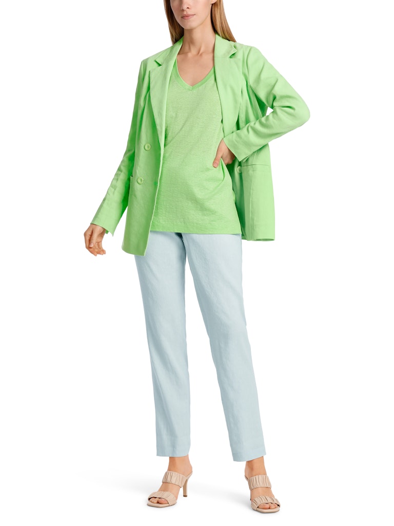 An image of the Marc Cain Short Sleeve V-Neck Top