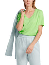 An image of the Marc Cain Short Sleeve V-Neck Top