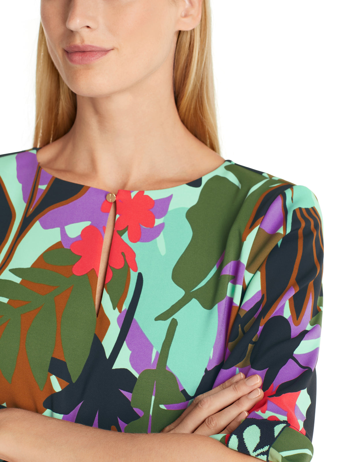 An image of the Marc Cain Floral Blouse