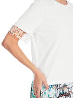 An image of the Marc Cain T-Shirt with Lace Trim