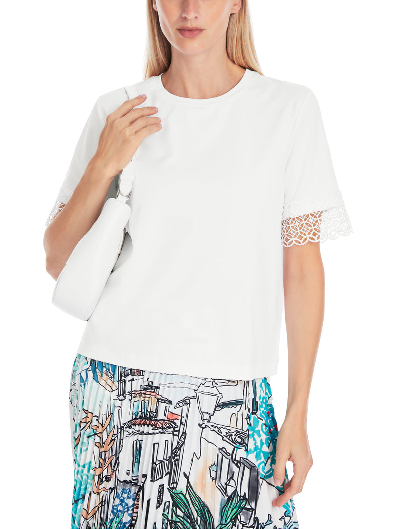 An image of the Marc Cain T-Shirt with Lace Trim