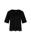 An image of the Marc Cain T-Shirt With Delicate Lace