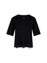An image of the Marc Cain T-Shirt With Delicate Lace