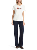 An image of the Marc Cain Short Sleeve Top with Chicken Detail