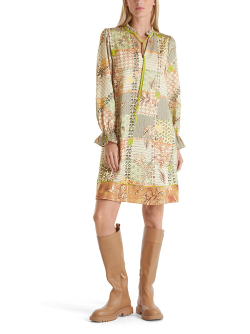 An image of the Marc Cain Tie Neck Shift Dress