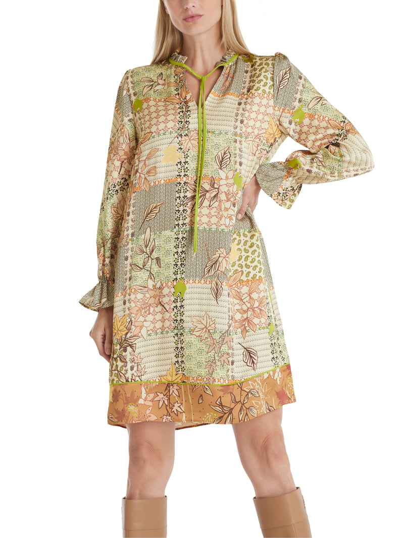 An image of the Marc Cain Tie Neck Shift Dress
