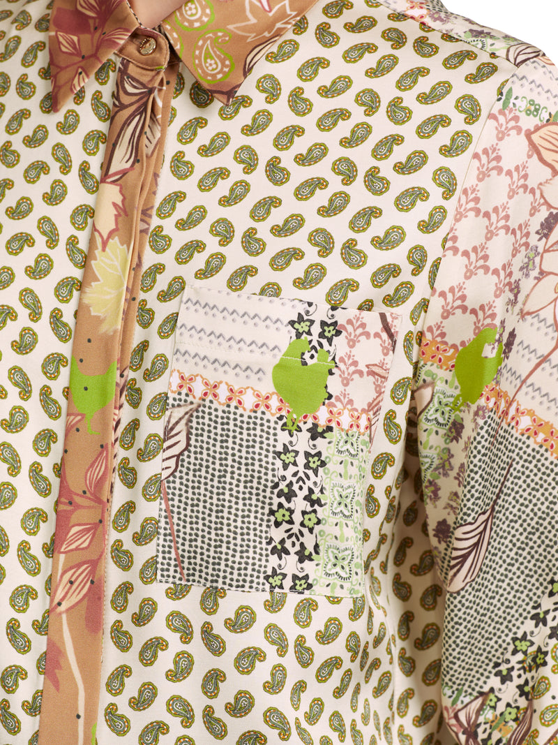An image of the Marc Cain Long Sleeve Patterned Blouse