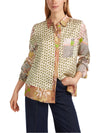 An image of the Marc Cain Long Sleeve Patterned Blouse