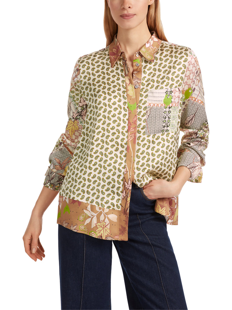 An image of the Marc Cain Long Sleeve Patterned Blouse