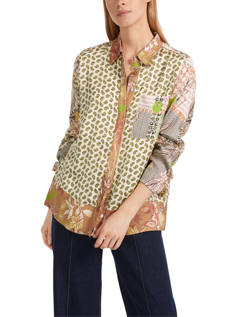An image of the Marc Cain Long Sleeve Patterned Blouse