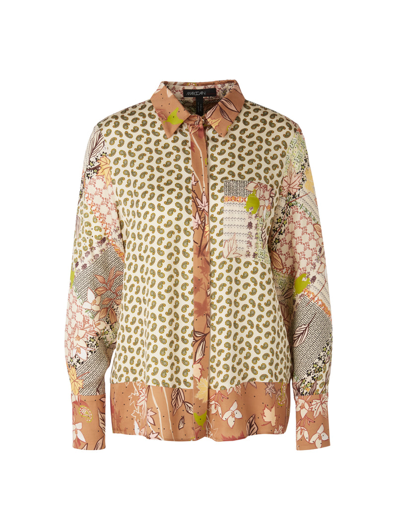 An image of the Marc Cain Long Sleeve Patterned Blouse