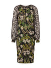An image of the Marc Cain Mixed Print Midi Dress