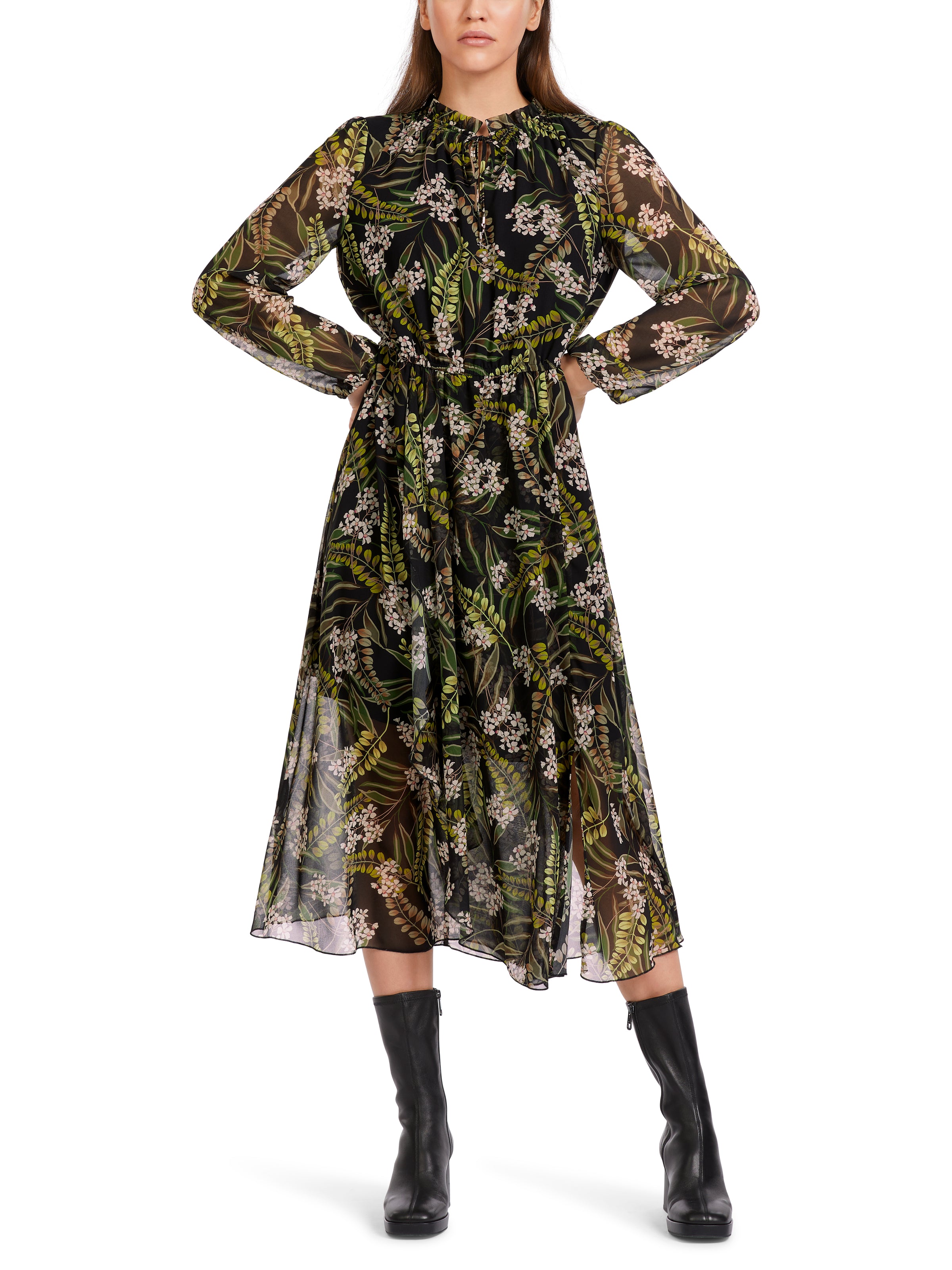 An image of the Marc Cain Long Sleeve Maxi Dress