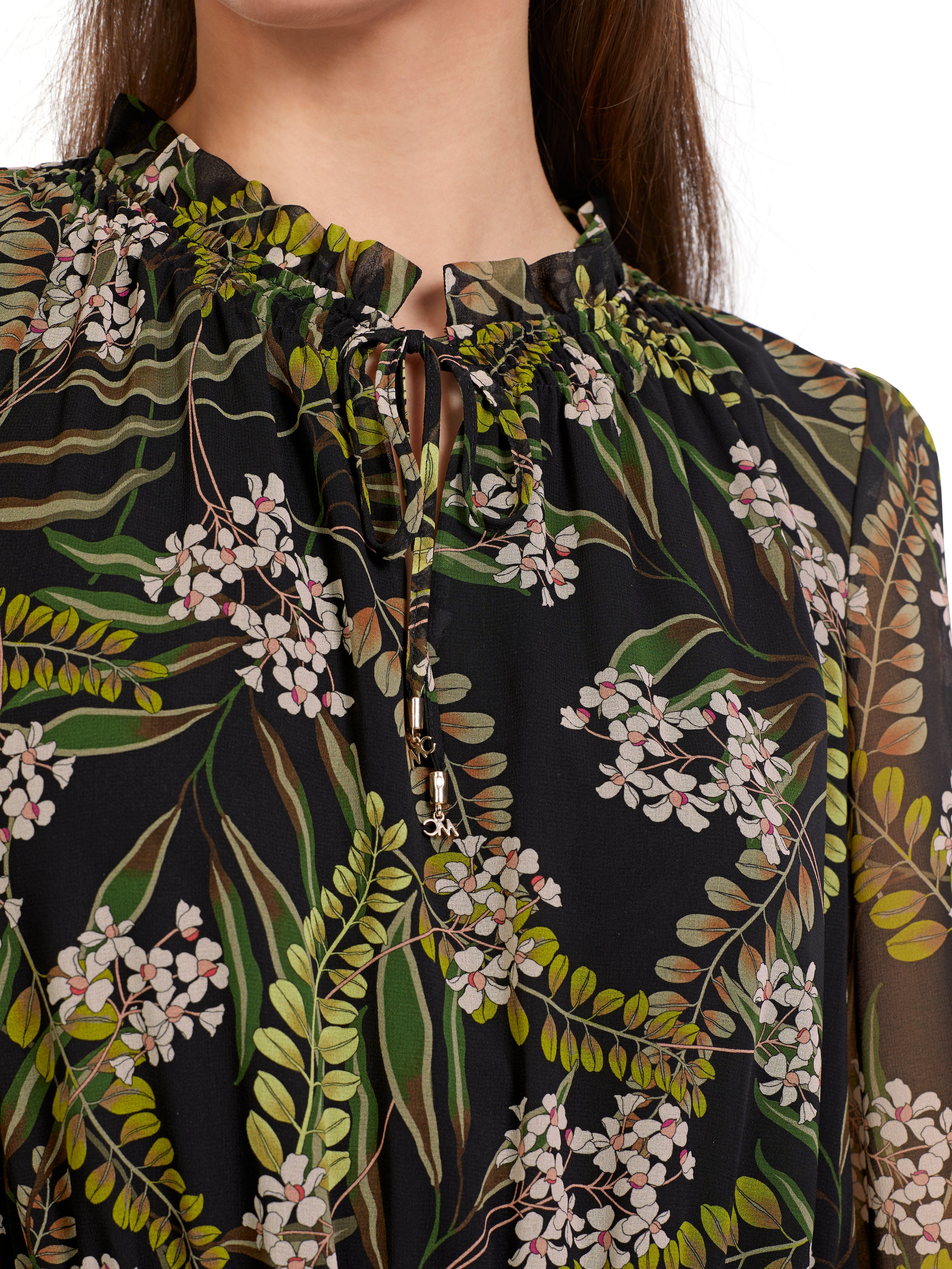 An image of the Marc Cain Long Sleeve Maxi Dress