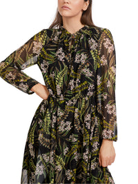 An image of the Marc Cain Long Sleeve Maxi Dress