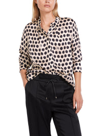 An image of the Marc Cain Dot & Mushroom Design Blouse
