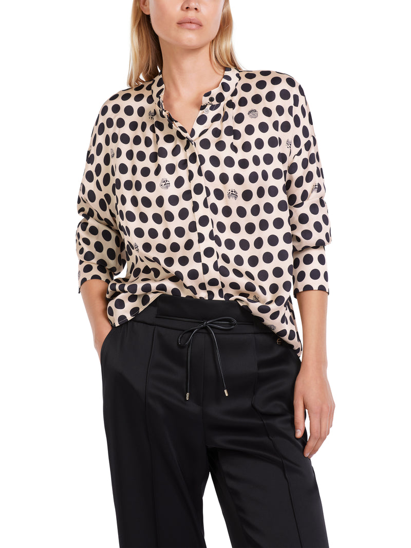 An image of the Marc Cain Dot & Mushroom Design Blouse