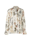 An image of the Marc Cain Animal Print Blouse