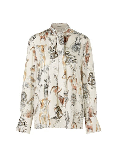 An image of the Marc Cain Animal Print Blouse