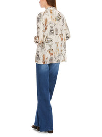 An image of the Marc Cain Animal Print Blouse