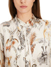 An image of the Marc Cain Animal Print Blouse