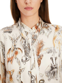 An image of the Marc Cain Animal Print Blouse