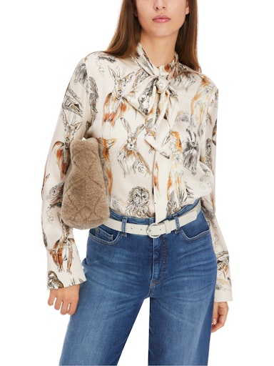An image of the Marc Cain Animal Print Blouse