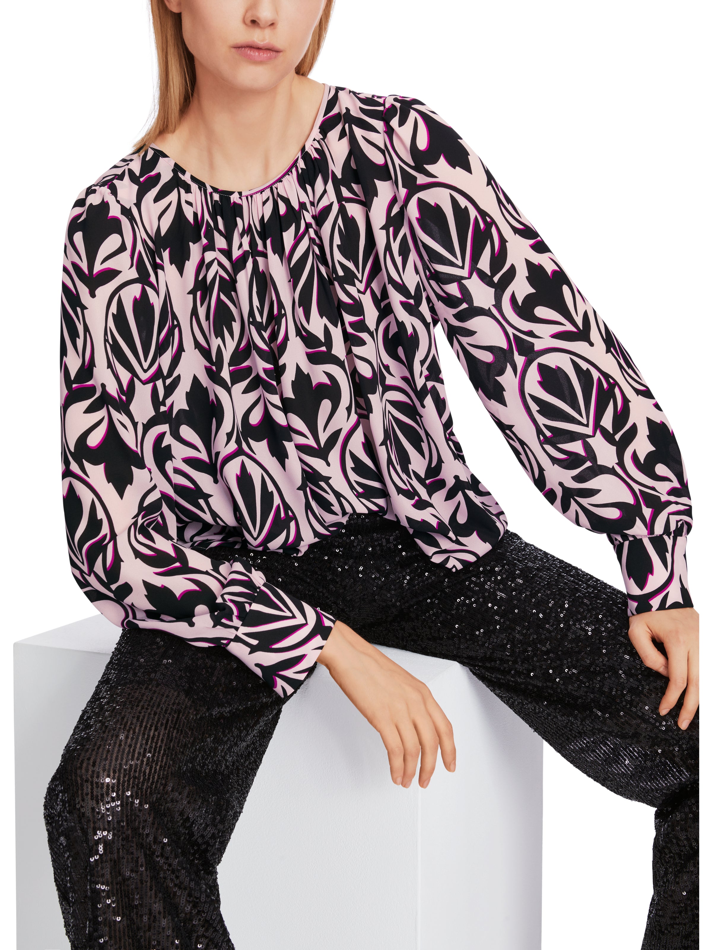 An image of the Marc Cain Patterned Blouse