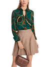 An image of the Marc Cain Blouse With Chain Design