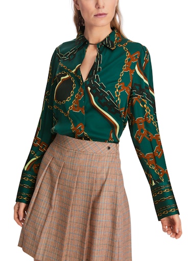 An image of the Marc Cain Blouse With Chain Design