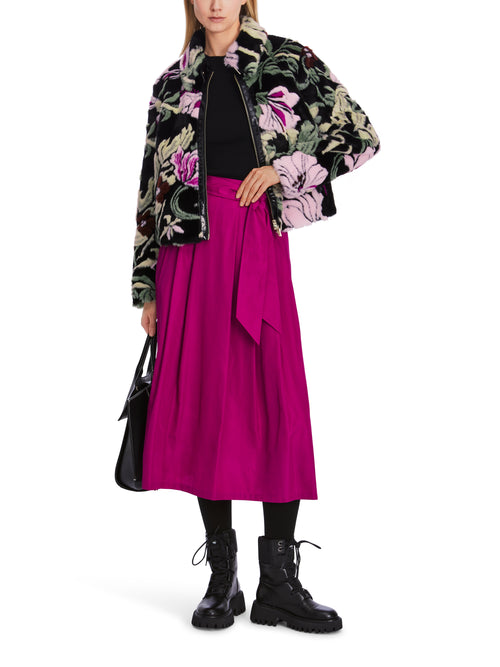 An image of the Marc Cain Floral Faux Fur Jacket