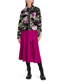 An image of the Marc Cain Floral Faux Fur Jacket