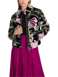 An image of the Marc Cain Floral Faux Fur Jacket