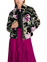 An image of the Marc Cain Floral Faux Fur Jacket