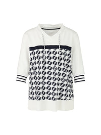 An image of the Marc Cain Blouse With Cube Design