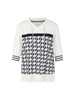 An image of the Marc Cain Blouse With Cube Design