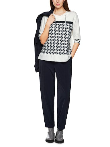 An image of the Marc Cain Blouse With Cube Design