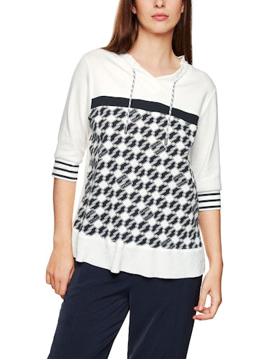 An image of the Marc Cain Blouse With Cube Design