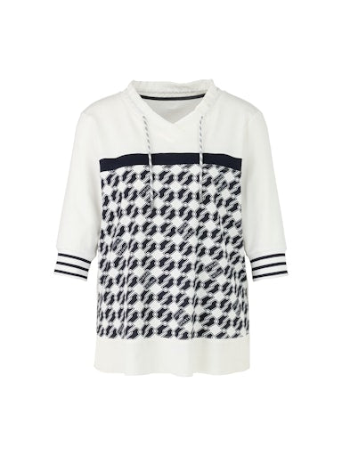 An image of the Marc Cain Blouse With Cube Design