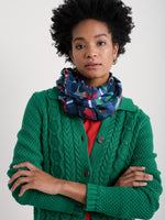 An image of the Seasalt May Garland Scarf Camellia Stripe Ink