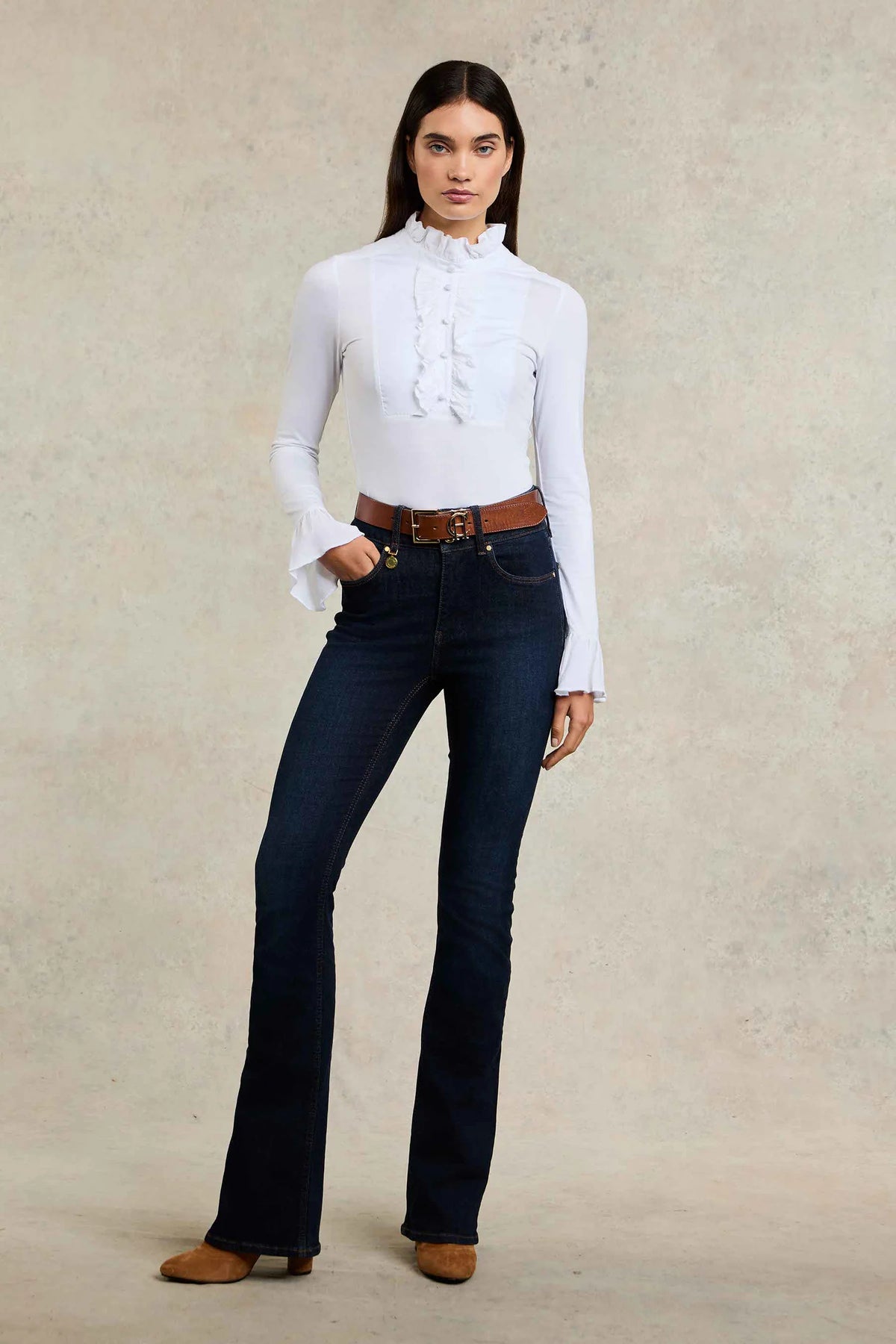 High Rise Flared Jean