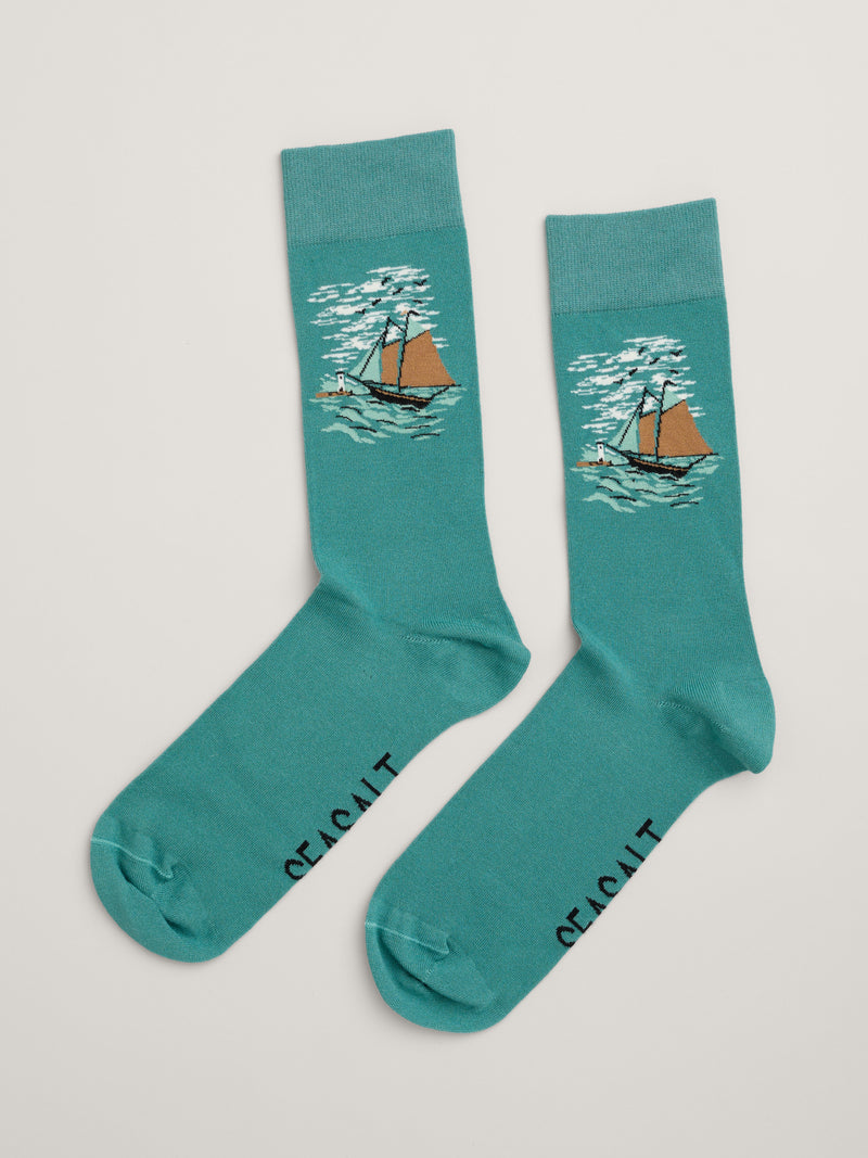 An image of the Seasalt Men's Bamboo Arty Socks